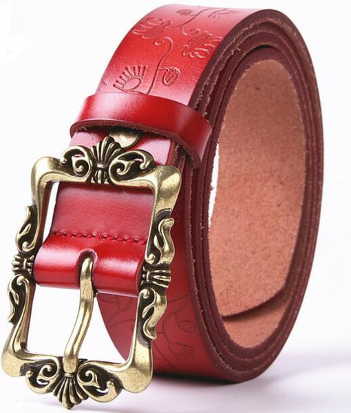 2018 Design big buckle men and women fashion designer belt luxury cattle belt fashion style charm youth