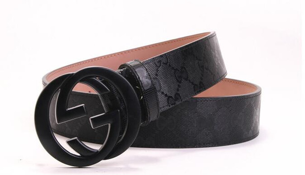 2019 Designer brand Leather Belt Metal Buckle printing belt for Womens Mens High Quality Men Jeans Waist Belts gift