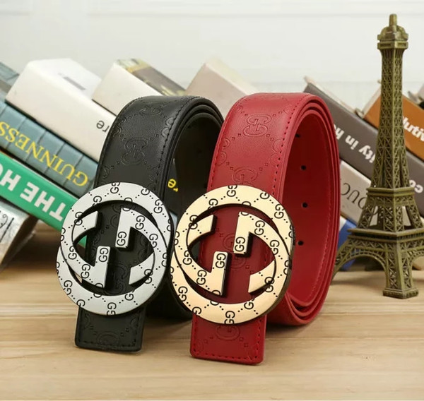 2019 G buckle belts men Fashion men belts leather belt pin buckle belt trend with luxury free shipping