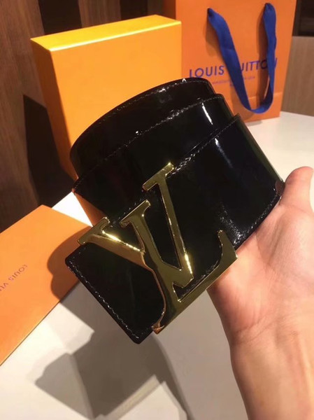 2018 men belt top quality Men's belts for men designer High quality Genuine leather man belt With box For Snake strap