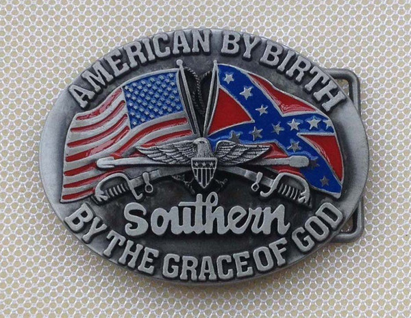 American By Birth Belt Buckle SW-BY133 suitable for 4cm wideth belt with continous stock