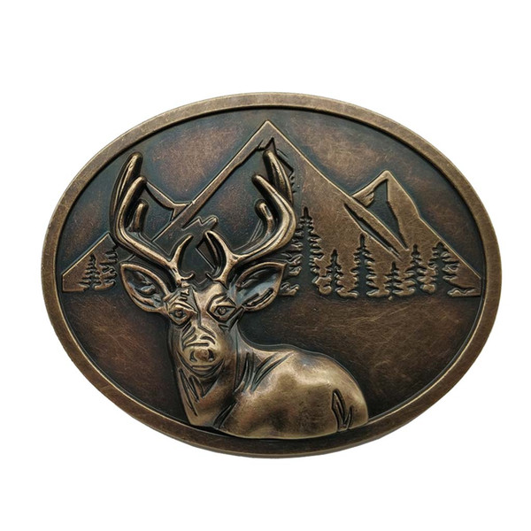 50 Pointer Deer Hunter Hunting Belt Buckle