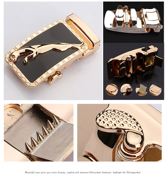 Art lines Business Exquisite Brand Belt Buckle Men's Leisure Suit Metal Automatic Buckles Male Gift For 3.5cm Width Belt