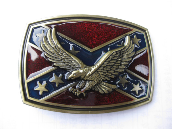 NEW USA American Flag Pride Eagle Metal Western Cowboy Mens Belt Buckle