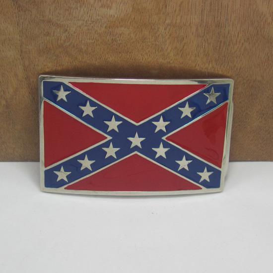 BuckleHome rebel belt buckle confederate belt buckle with silver finish FP-01196 free shipping