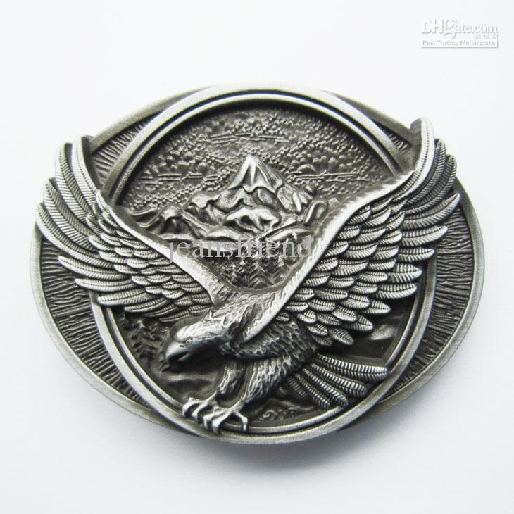 New Vintage American Pride Western Eagle In Flight Oval Belt Buckle Gurtelschnalle Boucle de ceinture BUCKLE-WT095 Brand New Free Ship