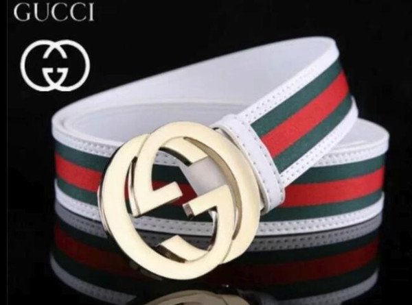 casual new mens belts luxury LAbrand A1 high quality leather red sup famous lou vton waist belt metal Buckle ceinture