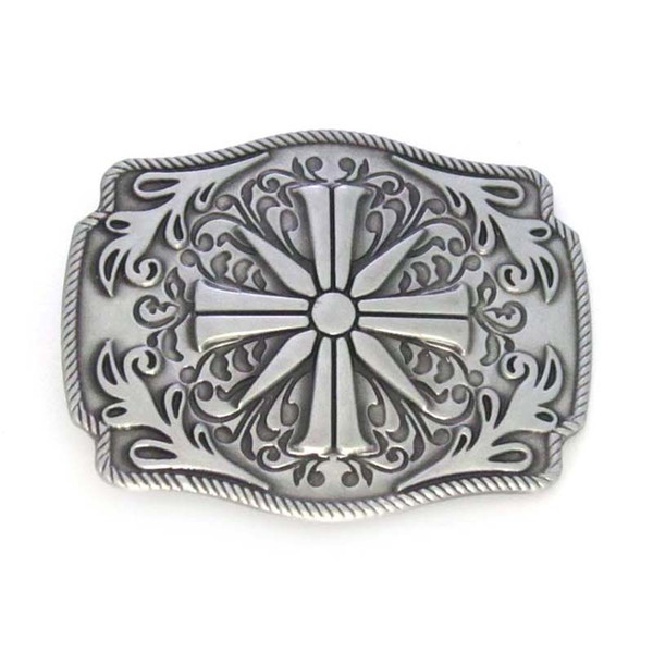 Rectangle Keltic Cross Far Cry 5 Floral Flower Belt Buckle