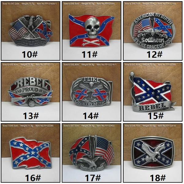 New Fashion belts Confederate Southern South Rebel Flags Civil Flag Belt Buckles Civil War Flag Belt Buckles Dixie Flag Buckles C009