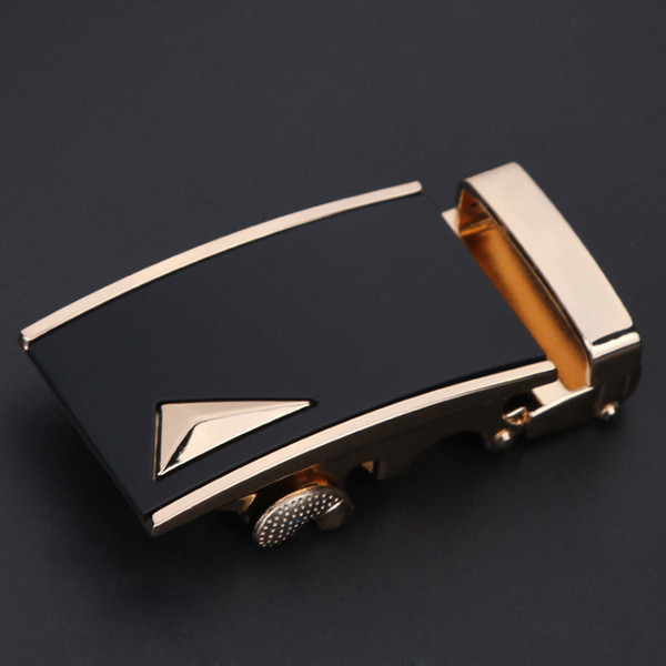 Business affairs man gold silver alloy metal belt automatic buckle