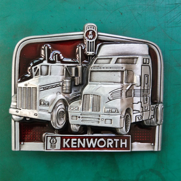 1 Pcs Kenworth Truck Hebillas Cinturon Men's Western Cowboy Metal Belt Buckle Fit 4cm Wide Belts