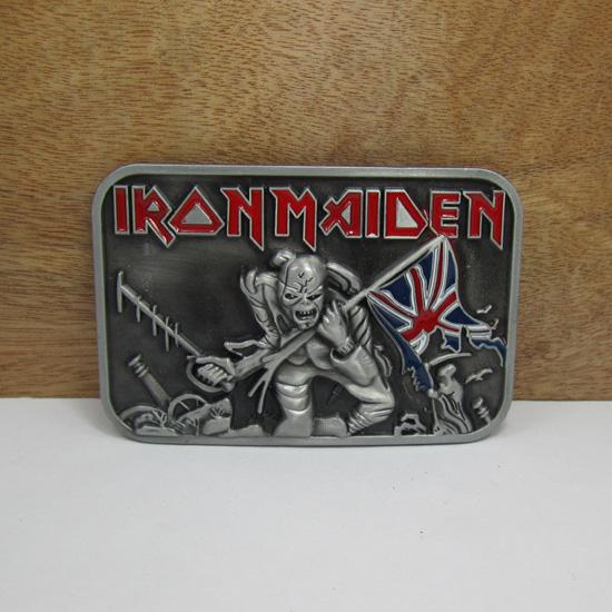 BuckleHome iron maiden belt buckle FP-02184 with pewter finish plating free shipping