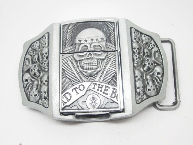 Skull Lighter Belt Buckle