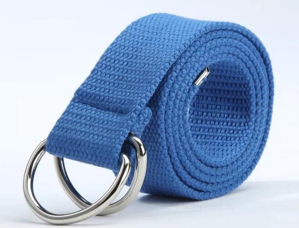 258 new brand fashion explosions canvas belt men's tide brand automatic buckle young students belt casual letter belt