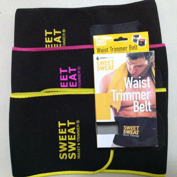 hot Sweet Sweat Premium Waist Trimmer Men Women Belt Slimmer Exercise Ab Waist Wrap with color retail box