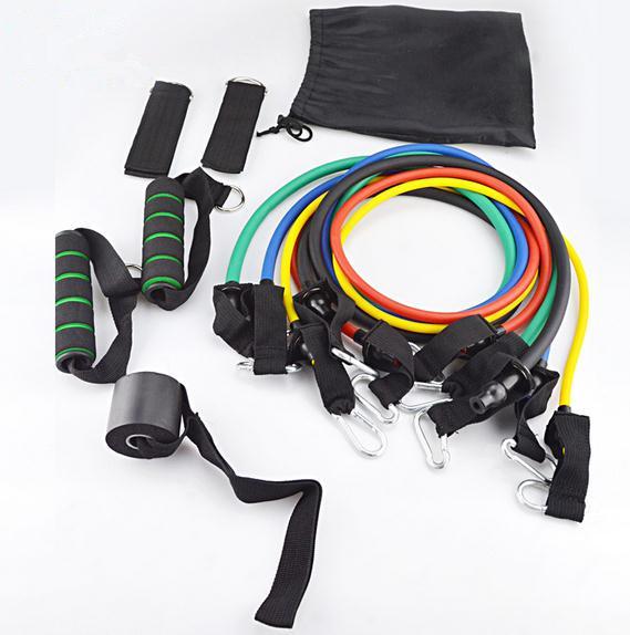 11 Sets of Latex Fitness Stretch Rope Fitness Equipment Set Rally