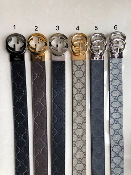 2018 New Designer Belts Fashion Printed Letter Alloy Leather Luxury Belt For Women And Men Belts Wholesale Free Shipping