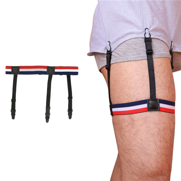 1 Pair Business Suspenders Punk Mens Striped Shirt Stays Garters Braces Gentleman Leg Elastic Holder Adult