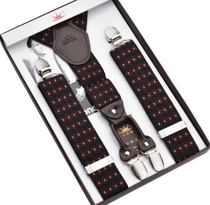 business man's suspender 4 clips suspender for man fashion