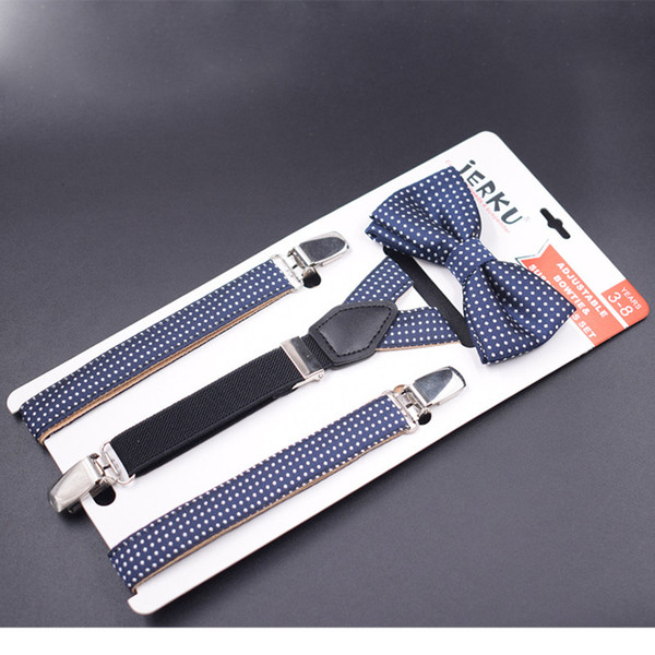 Baby Suspenders Set 3 Clips Kids Braces Boy's Suspensorio No Elastic Adjustable Tirantes Bretelles 2.0*75cm New Fashion Design