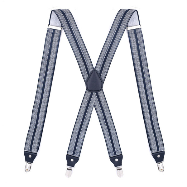 Cross-border Source Adult Four Clips X Gender General Purpose Suspension Belt with Brown Stripes Spot One Delivery