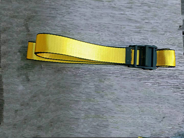 2019 Fashionable High Quality Canvas Belt Men Leisure Golden Yellow Belt Canvas Men Women Belts 200cm Free