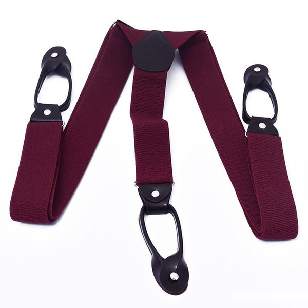 Vintage Suspenders Popular Classical Supports Suspenders Male Adjustable Braces 6 Clips Male Suspensorio for Skirt Tirantes