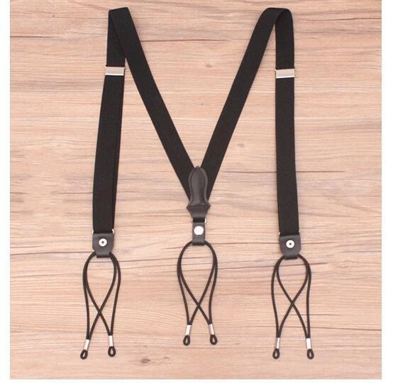 British gentleman style retro strap clip male adult non-slip trousers strap men's elastic suspender belt