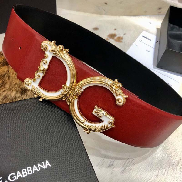 New Style Luxury Genuine Leather Belt 70MM for Men and Women Fashion Belt High Quality with box 176 w88