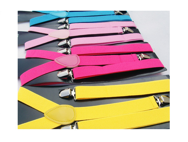 100pcs 2016 NEW Adult Adjustable solid Suspenders ,Woman Belts, Straps, Braces Free Shipping