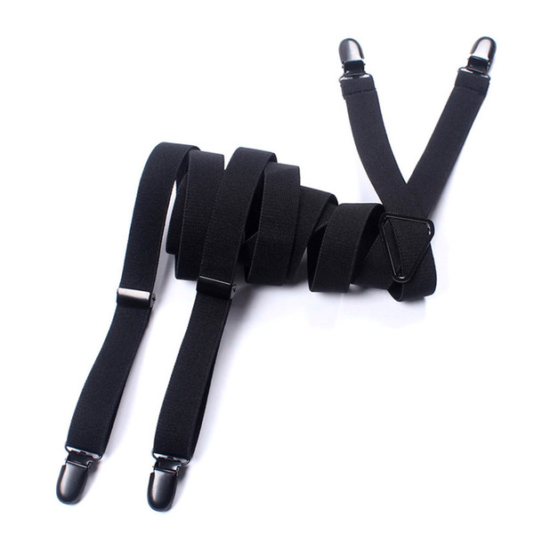 Mantieqingway Black Braces for Women Business Suspenders for Men Wedding Party Solid Strap Leisure Suspenders Mans Tirantes