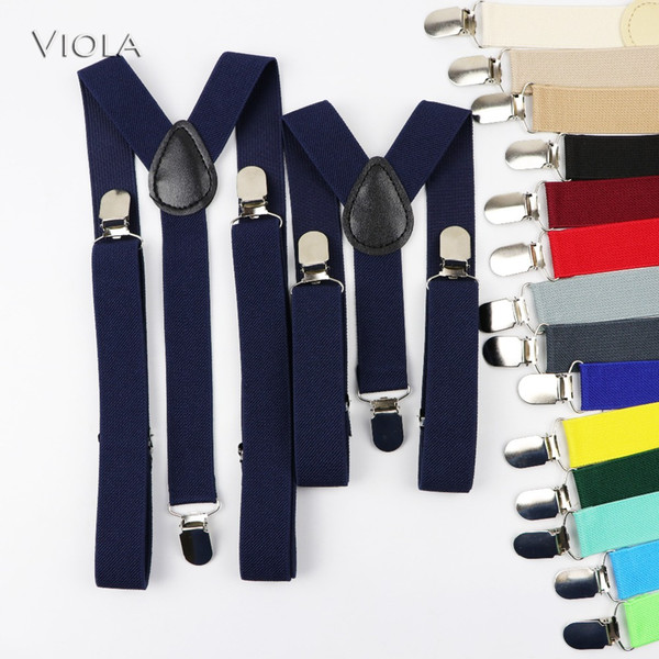 Lovely Men Children Soild Suspenders Set Parent-Child Colorful Y-Back Braces Belt Adult kids Bow Tie Adjustable Daily Accessory