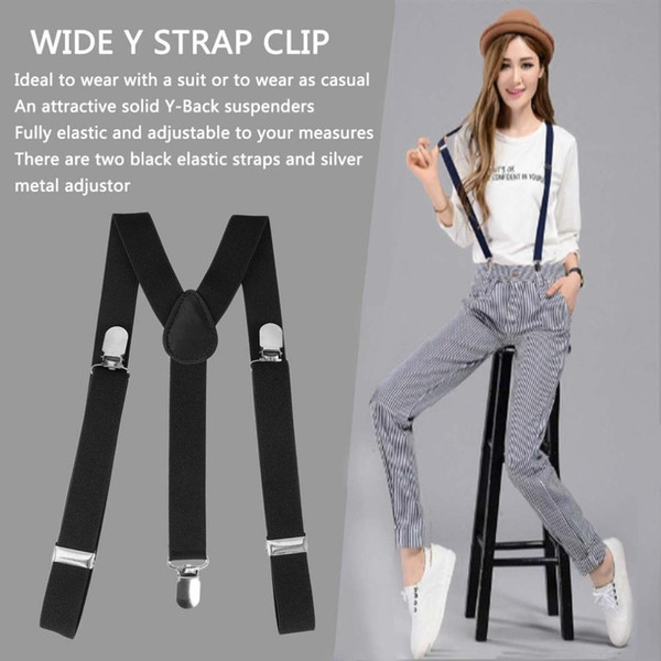 Women clip-on suspenders elastic Y-Shape adjustable braces female shirt suspenders women Pants Braces clothing accessories &2