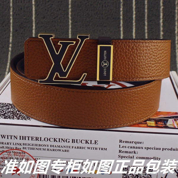 2019 x1 fashion luxury men and women belt 24K pure steel buckle men's casual sports belt comfortable luxury generous Width 3.8cm M4033