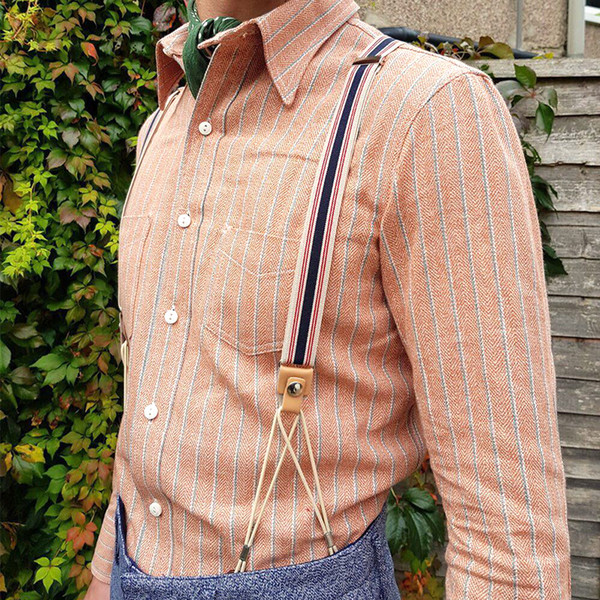 NEW Gentleman Retro Suspenders Trousers Sling Elastic Suspender for men pants Button Type Strap Skirt Vintage Suspender