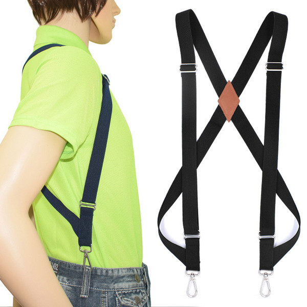 Men's Suspenders Braces Hunting Hook Suspenders Adult Suspensorio Tirantes Hombre Bretelles Motorcycle Hook Strap