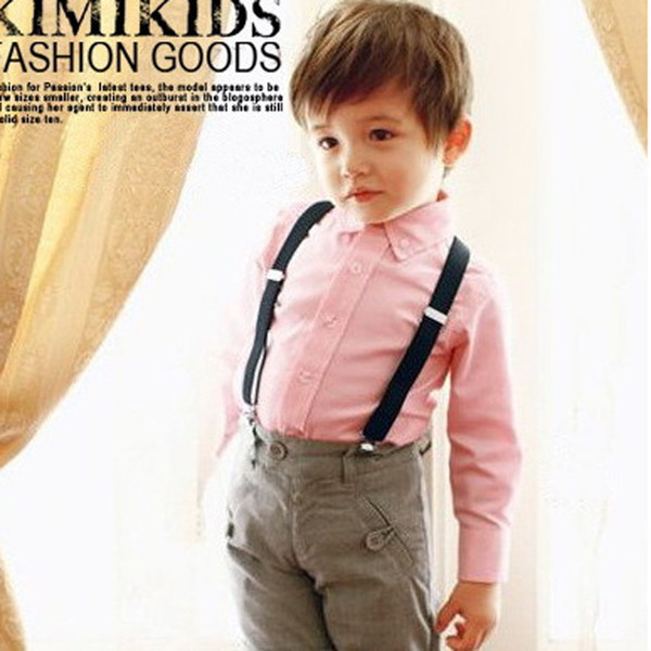 New Children Kids Boy Girls Clip-on Y Back Elastic Suspenders Adjustable Braces Christmas gift full color 500pcs