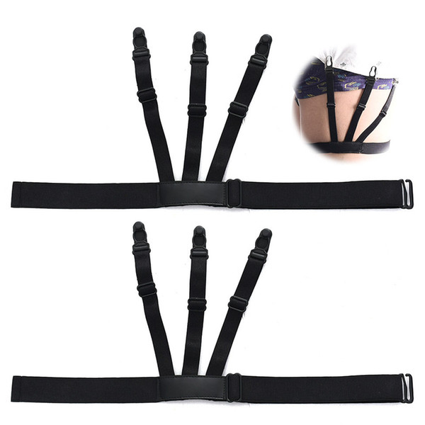 1 Pair Mens Shirt Stays Garters Holder Adjustable Shirt Holders Resistance Belt Suspenders For Men Locking Clamps