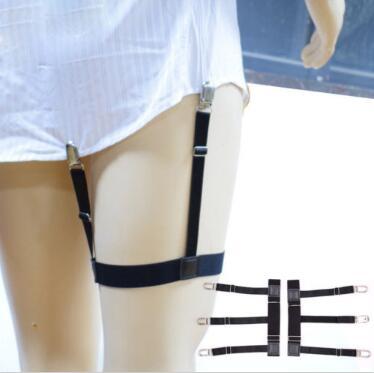 2pcs/pair Mens Shirt Stays Garters Elastic Nylon Adjustable Shirt Holders Crease-Resistance Belt Stirrup Style Suspenders CCA10258 120pair