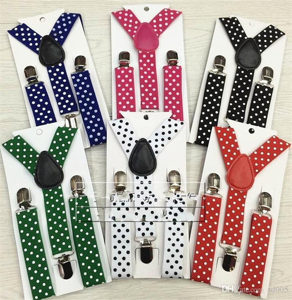 Fashion Children Braces Boy Girl Baby Printing Suspenders High Elastic Force Brand Design Gallowses Dot Lattice Pattern 3zy Y