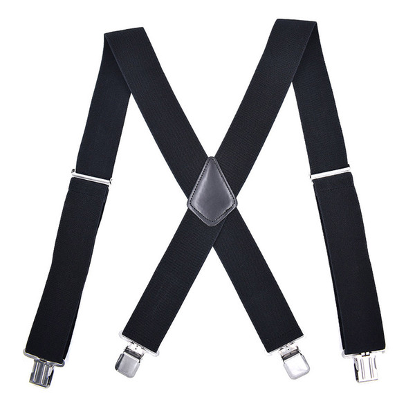 50mm Wide Elastic Adjustable Men Trouser Braces Suspenders X Shape with Strong Metal Clips NYZ Shop