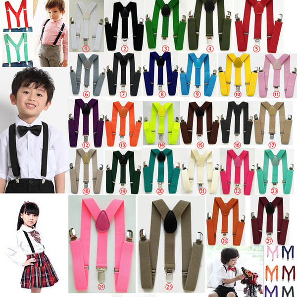 Belt Children Baby Boys And Girls Suspenders Clip-on Y-Back Braces Elastic Kids Suspenders Kids Suspender Braces Wholesale Price