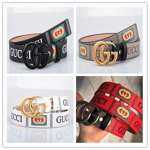 Belt with box brand men leather belts top quality belt size 105-125cm leave message for the size you want