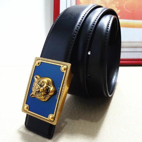 2108 New Fashion Mens Business Belts Luxury Ceinture Automatic Buckle Genuine Leather Belts For Men Waist Belt