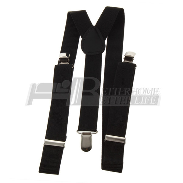 Wholesale-1pcs Clip-on Adjustable Straps Unisex Pants Fully Elastic Y-back Suspender belt Braces