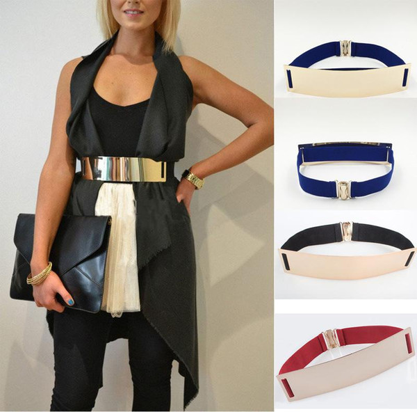 6cm sheet metal gold sequins girdle belt