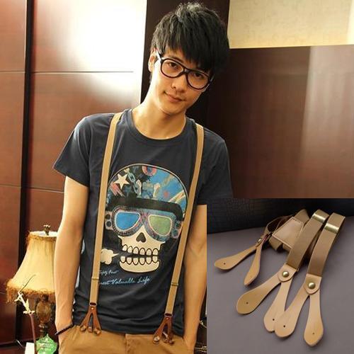 Free shipping New Strap Button suspenders casual unisex style decorative wild suspenders Men and women braces