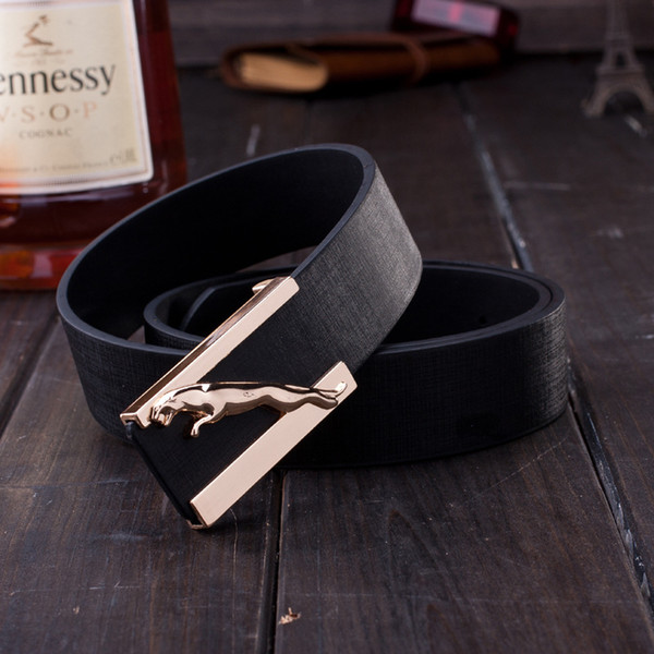 newest Style men's belt brand designer mens belts high quality genuine leather gold Smooth buckle Cowboy hip strap