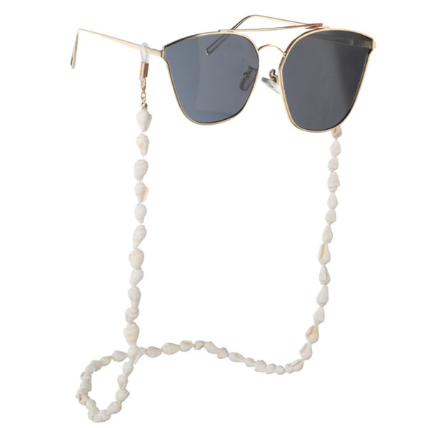 2018 new hot sale Simple Summer White Conch Glasses Chain Fashion anti-skid eyewear rope