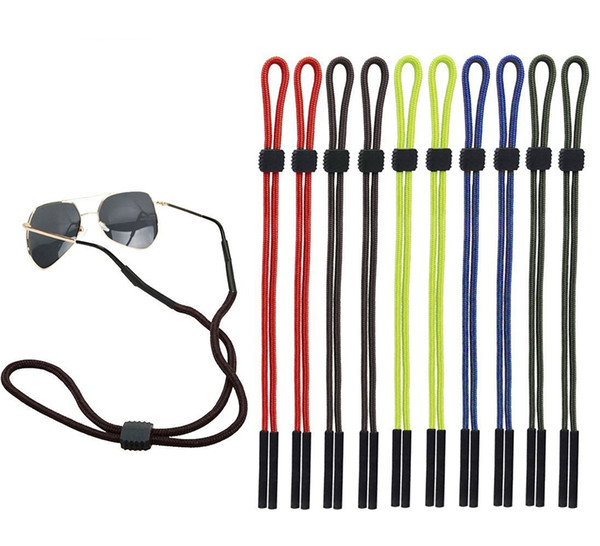 Sunglasses Glasses Lanyard Sports Glasses Lanyard Rubber Pipe Chain Glasses Rope Eyeglasses Chains Red Brown Green Blue Black 5 Colors D0527